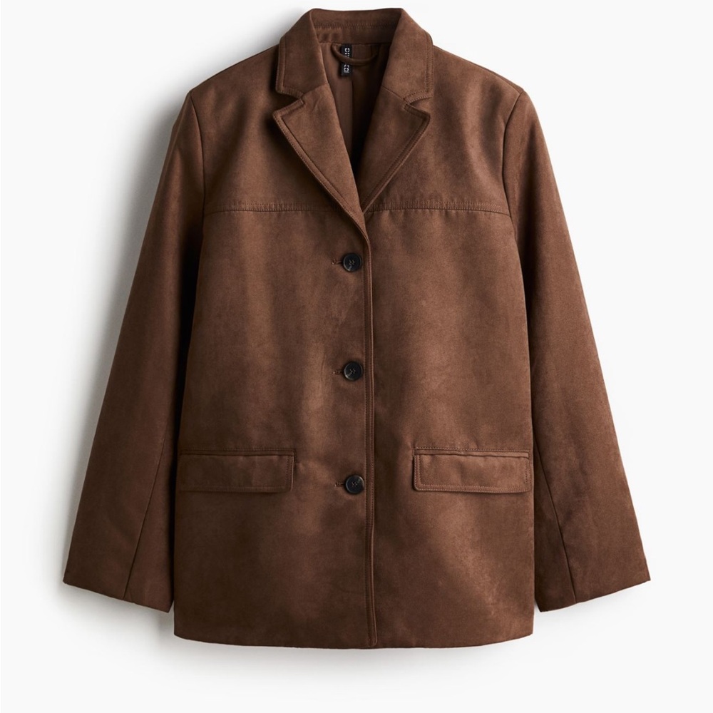 H&M Brown Suede Coat